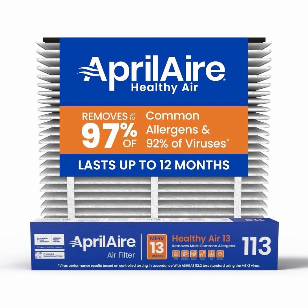 AprilAire 113 Air Filter MERV 13, Healthy Home Allergy (Pack of 1) New Genuine